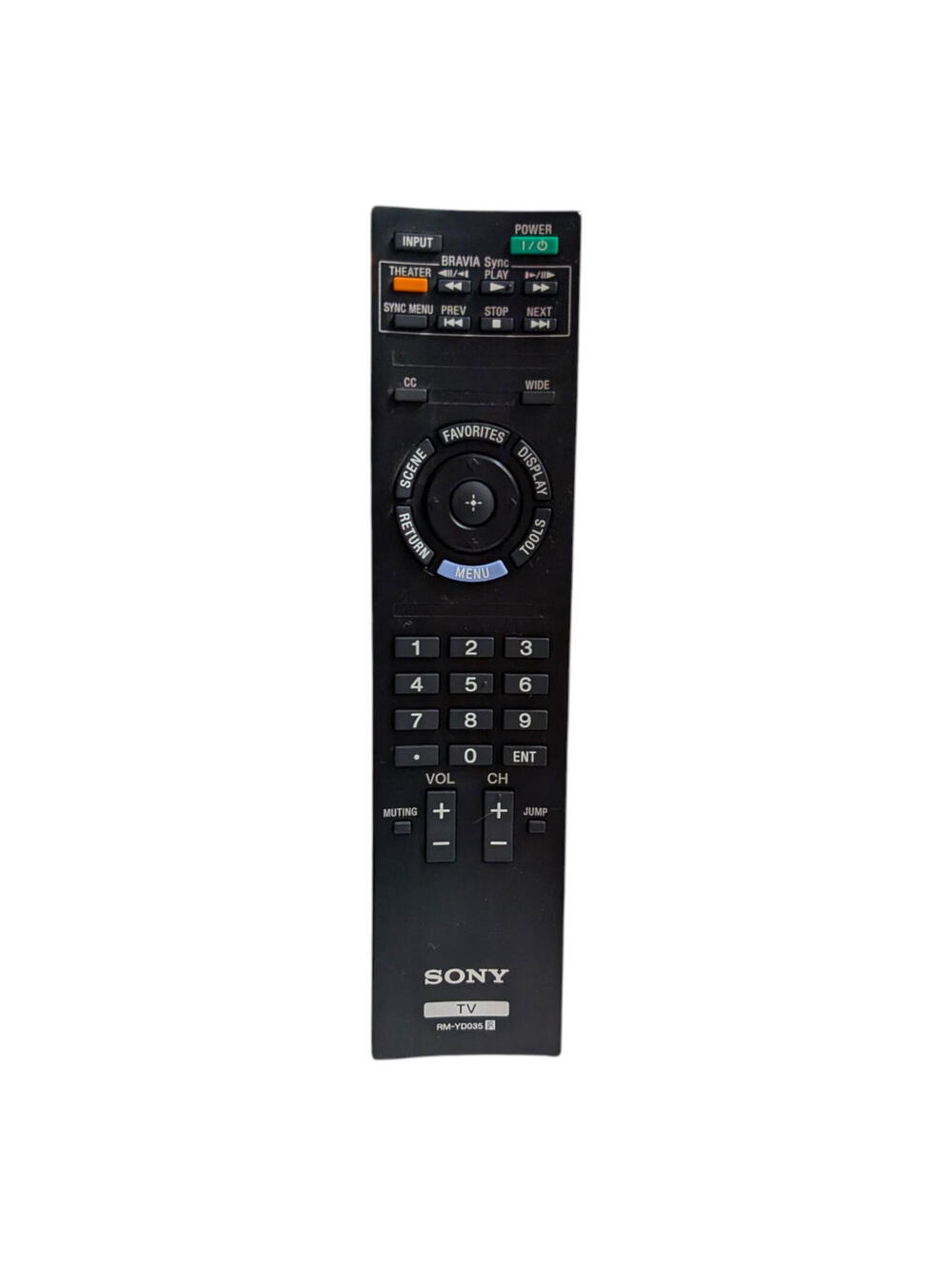 Genuine Sony RM-YD035 TV Remote Control - CLEAN Tested & Working